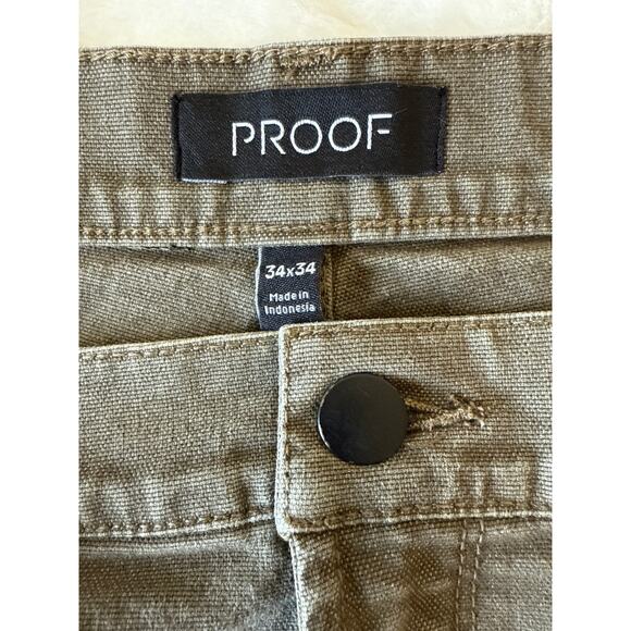 Hackberry PROOF Men’s Straight Brown Jeans Stretch Denim Size 34 x 34 - Picture 7 of 10